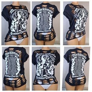 Black Cutout Graphic Tee